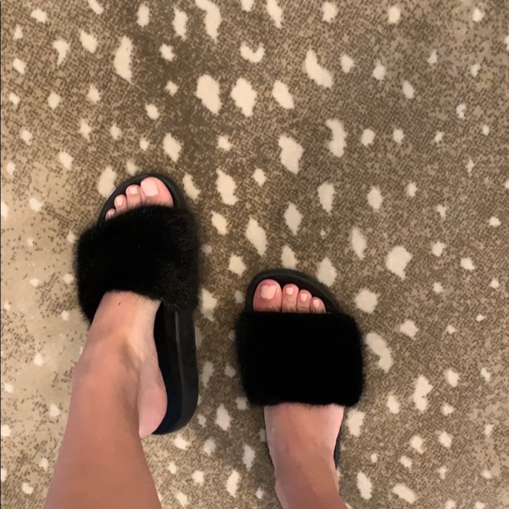 Givenchy Fur Slides